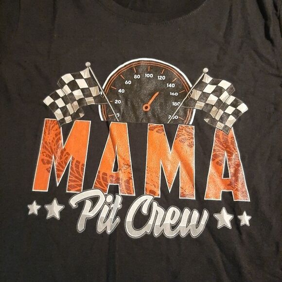 NWT Small MAMA PIT CREW Racing T-Shirt - Picture 2 of 4